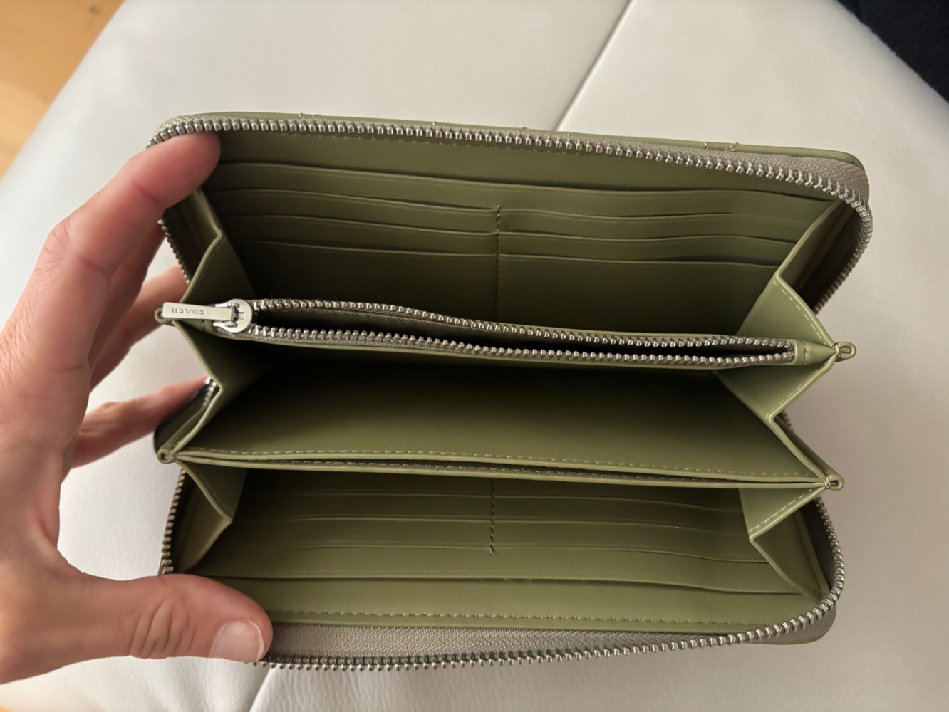 Coach portefeuille rembourré