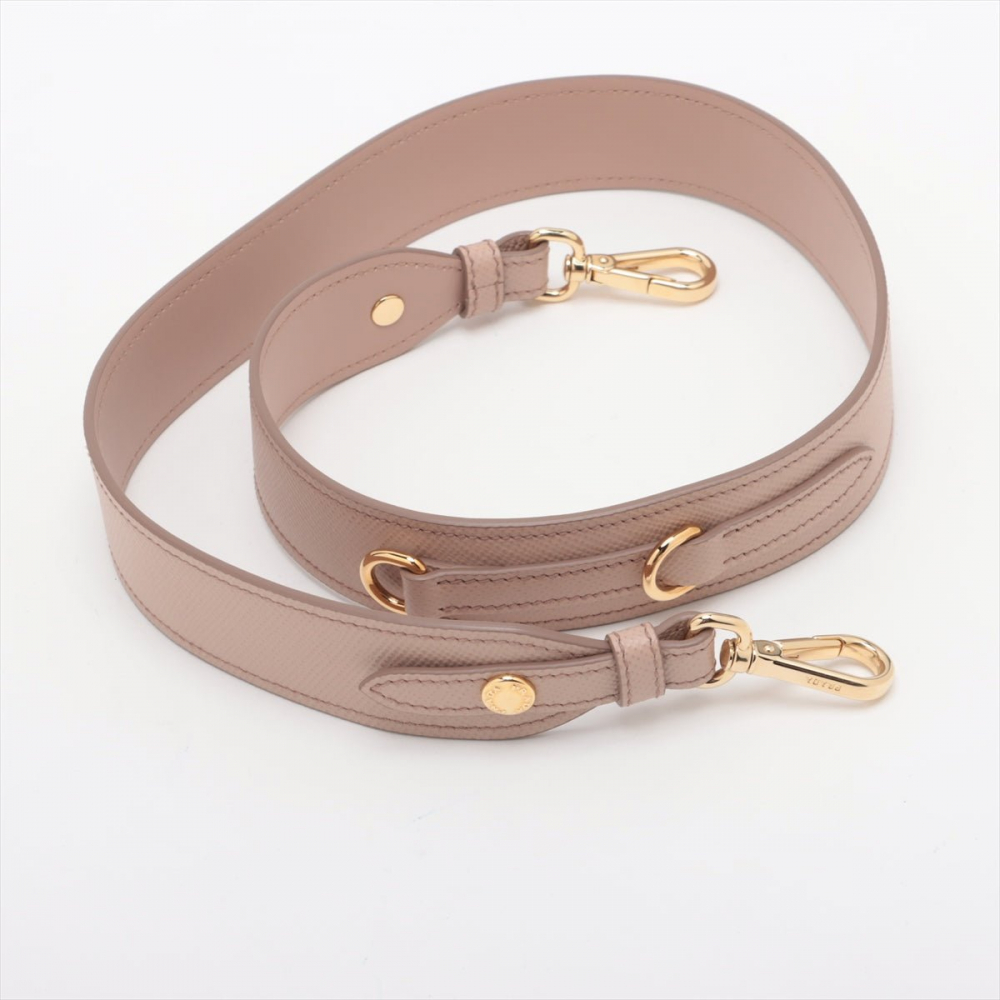 Prada Monochrome Saffiano Leather Tote Handbag Beige Pink