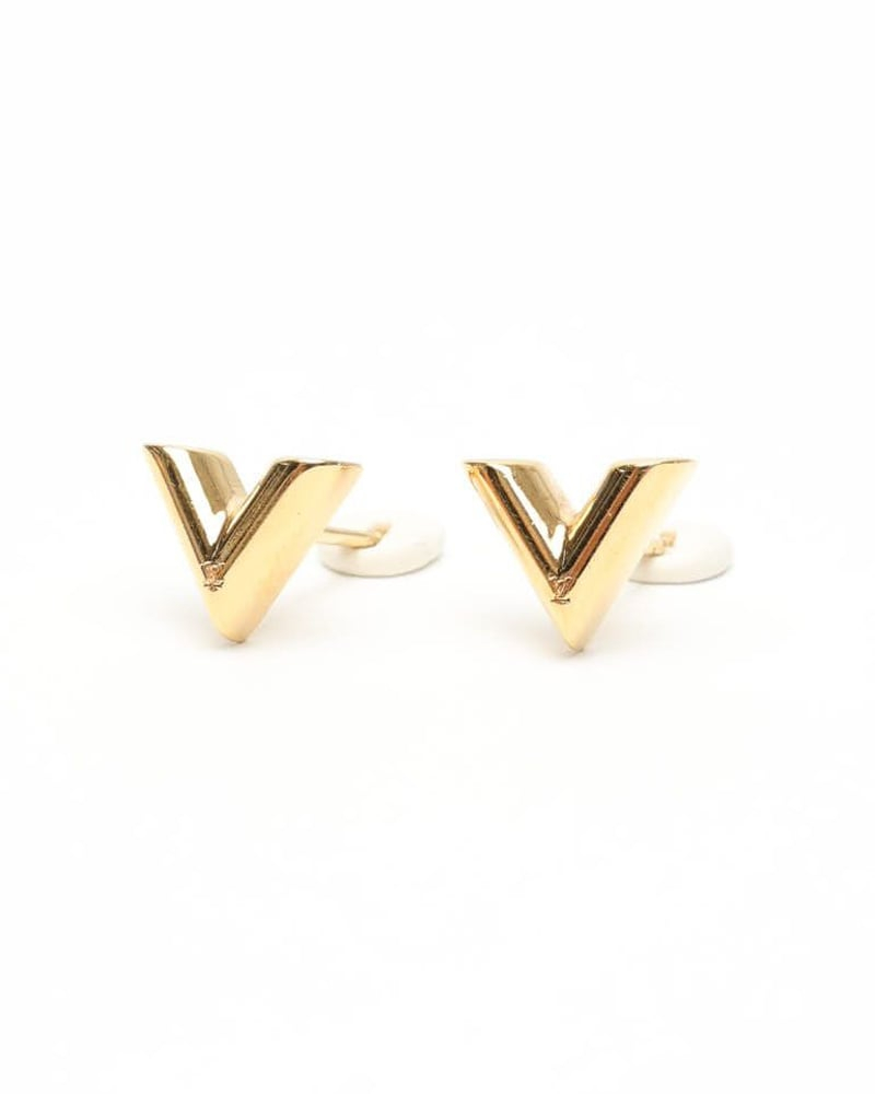 Louis Vuitton Essential V Stud Earrings