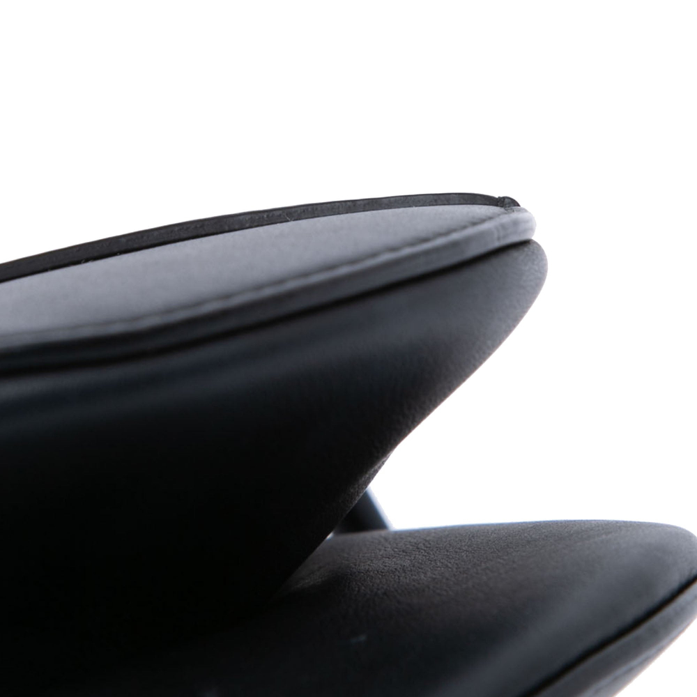 Christian Dior Saddle Grained Calfskin Leather No Strap Handbag Black