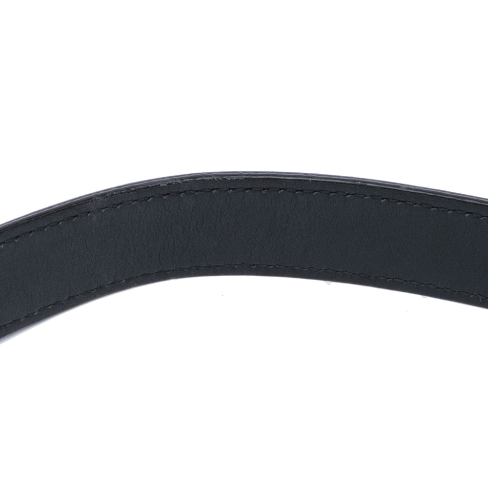 Christian Dior Saddle Grained Calfskin Leather No Strap Handbag Black