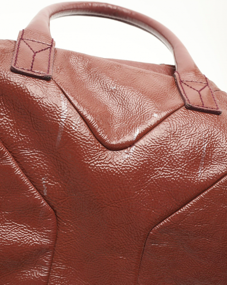 Saint Laurent Patent Easy Y Boston Bag