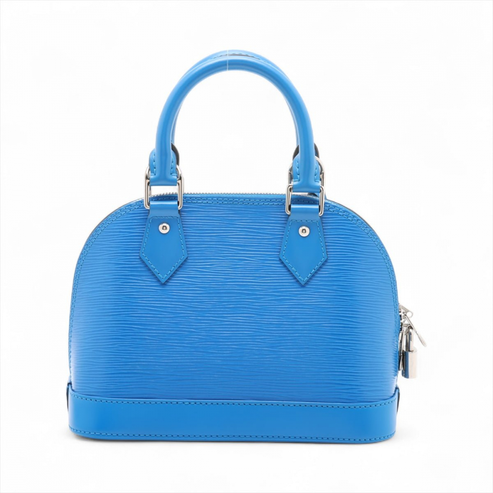 Louis Vuitton Alma BB Epi Leather Top-handle Handbag Blue