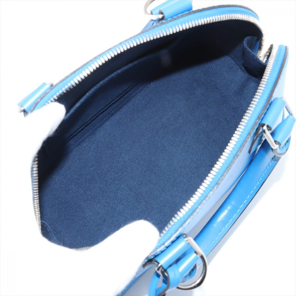 Louis Vuitton Alma BB Epi Leather Top-handle Handbag Blue