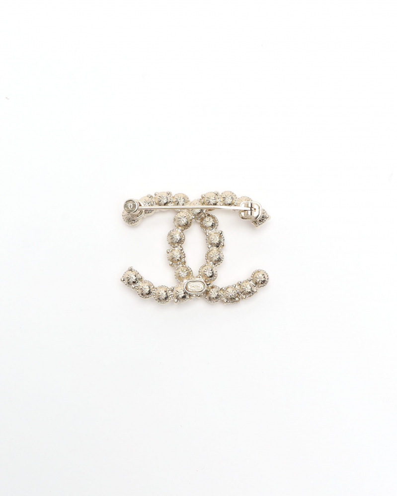 Chanel Coco Mark Rhinestone Brooch