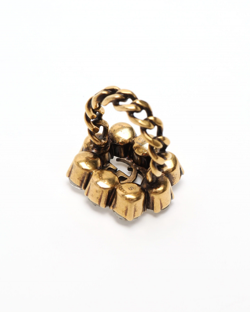 Gucci Flower Rhinestone Ring