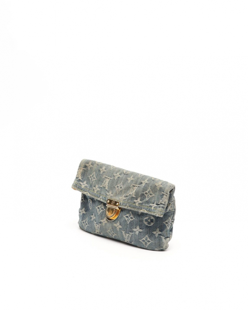 Louis Vuitton Monogram Denim Pratt Clutch