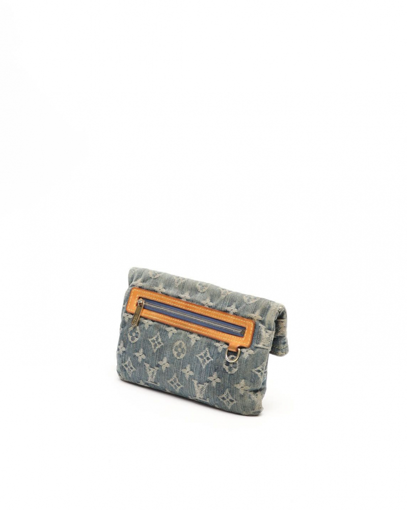 Louis Vuitton Monogram Denim Pratt Clutch
