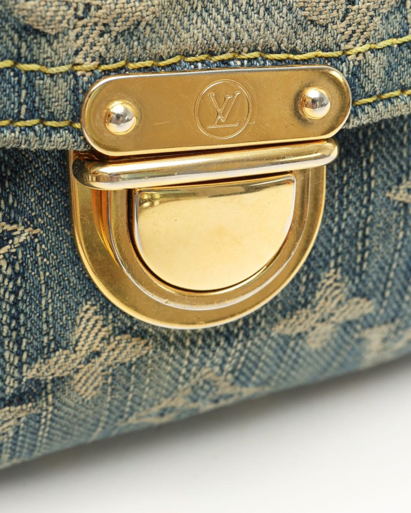 Louis Vuitton Monogram Denim Pratt Clutch