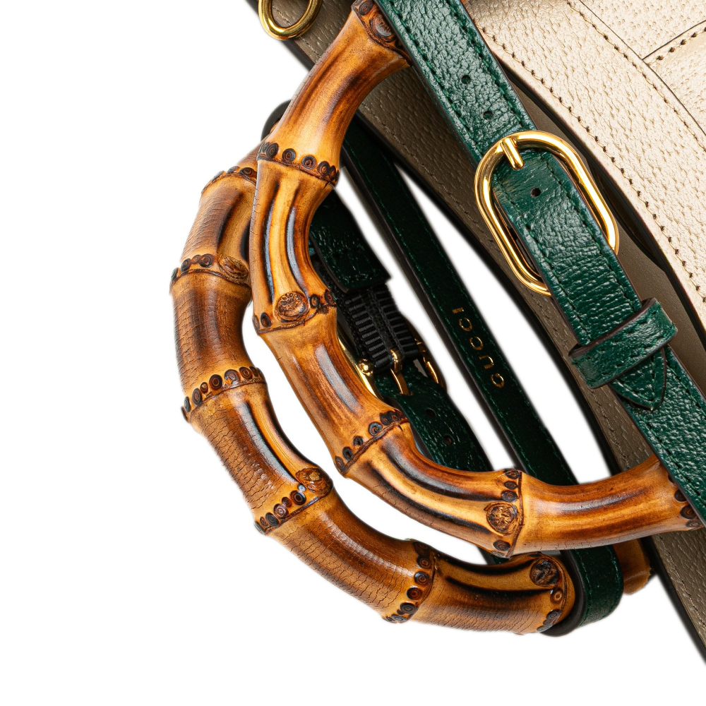 Gucci Diana Small Leather Tote Handbag Brown