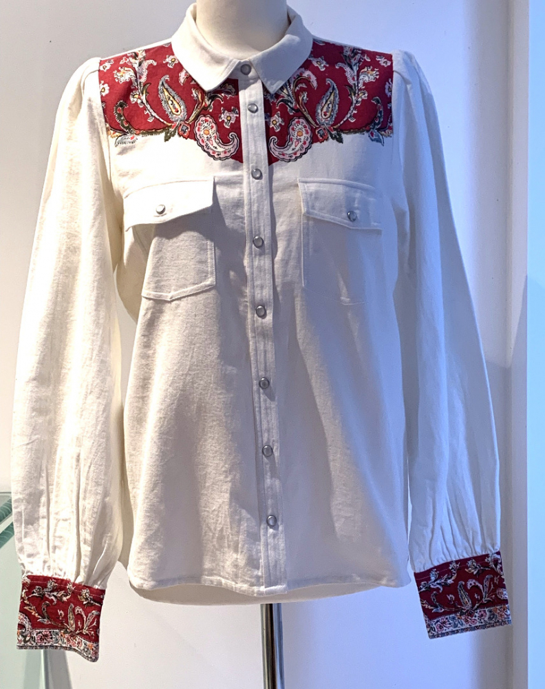 Sézane Chemise Tia / Imprimé Cachemire **NEW**