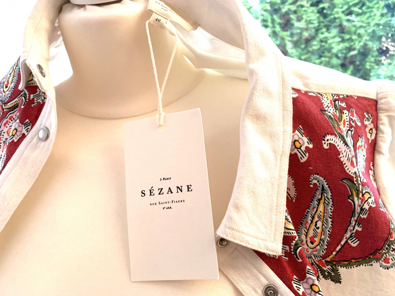 Sézane Chemise Tia / Imprimé Cachemire **NEW**