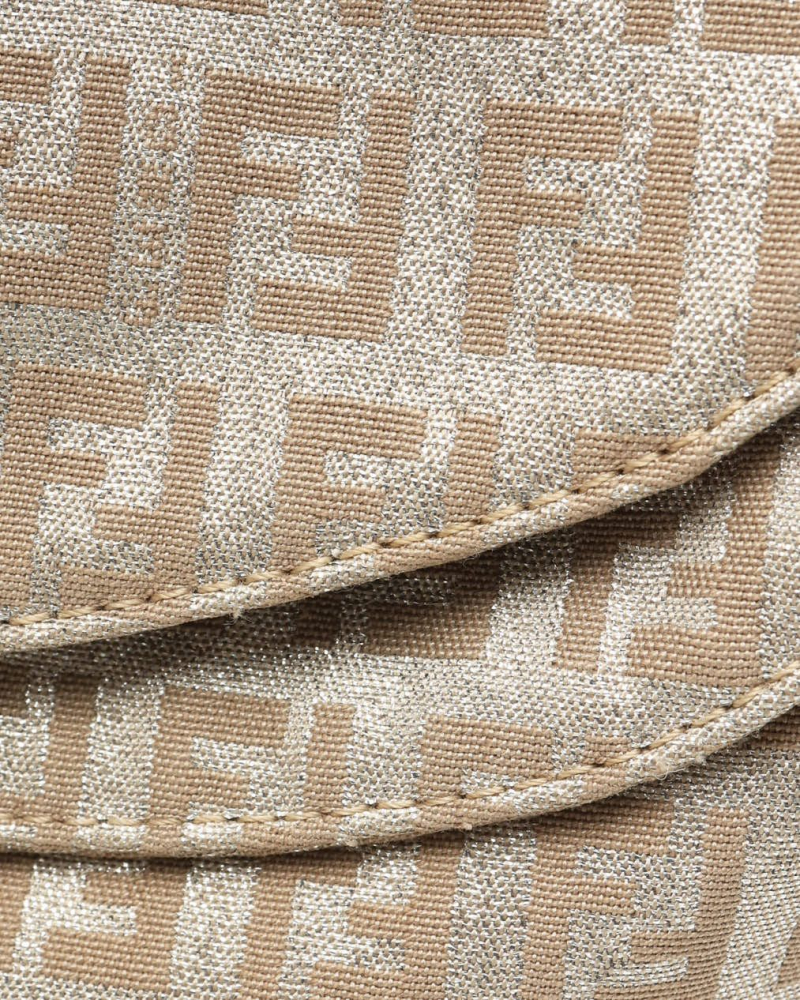 Fendi Zucca Glitter Baguette Bag