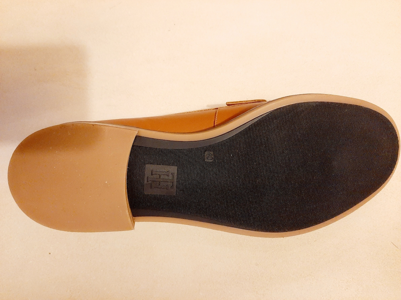 Tommy Hilfiger Klassische Mokassins aus cognacfarbenem Leder