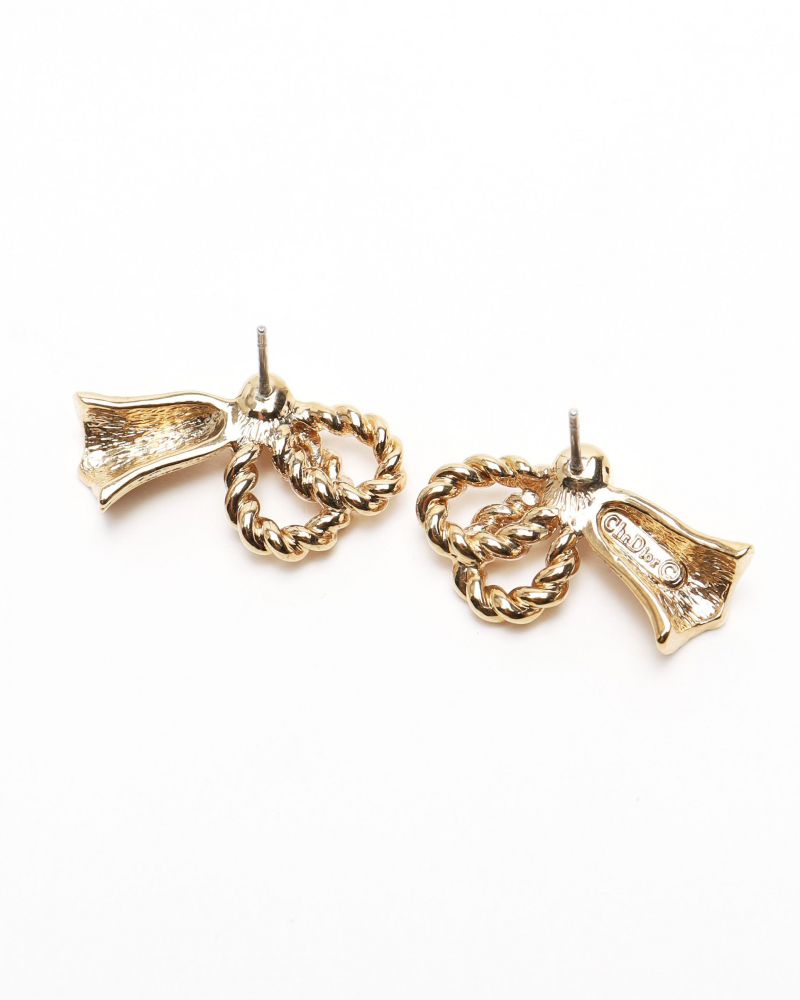 Christian Dior Rhinestone Earrings