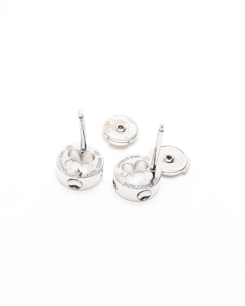 Louis Vuitton Empreinte Ear Studs, 18kt White Gold