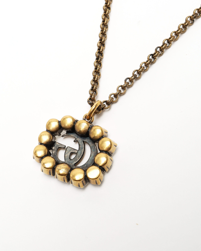 Gucci Flower Rhinestone Necklace