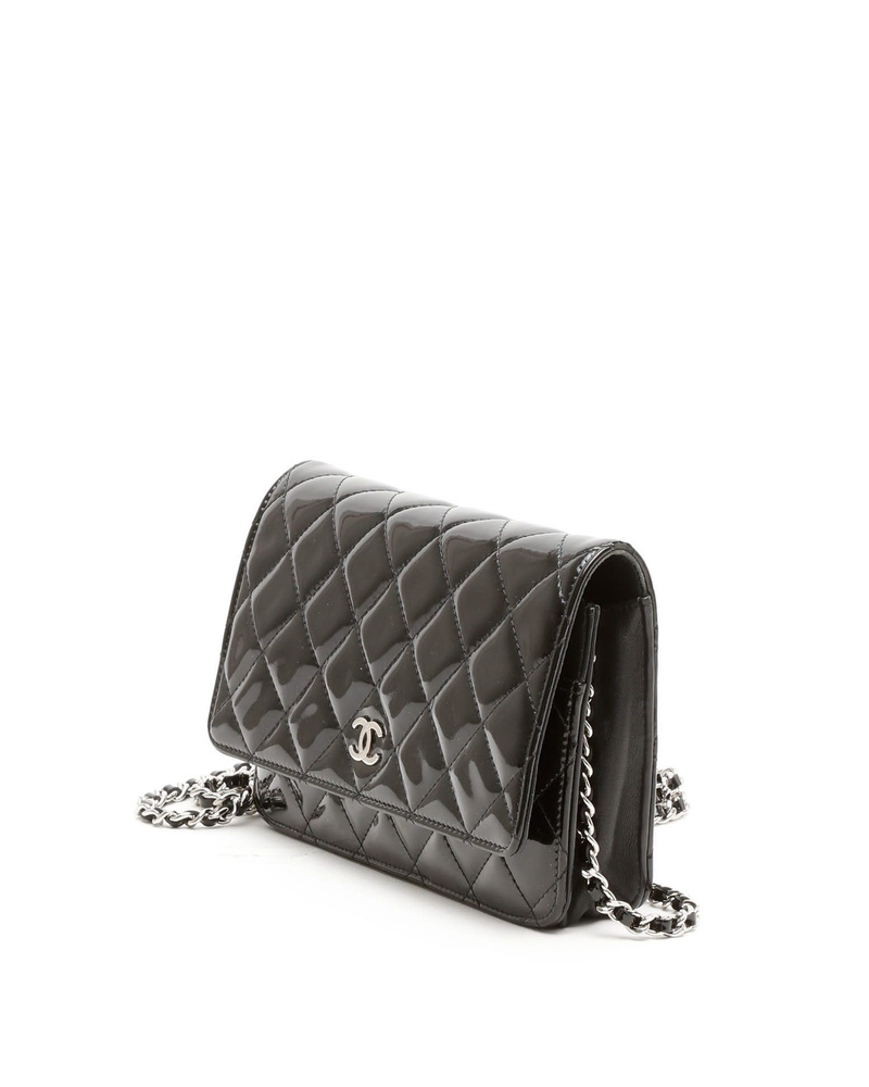Chanel Classic Patent Wallet On Chain Bag