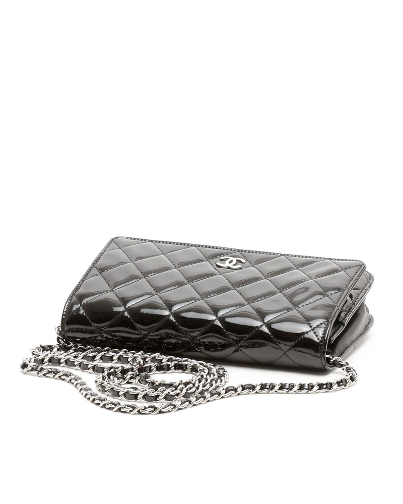 Chanel Classic Patent Wallet On Chain Bag