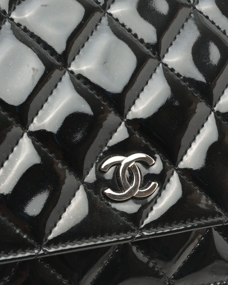 Chanel Classic Patent Wallet On Chain Bag
