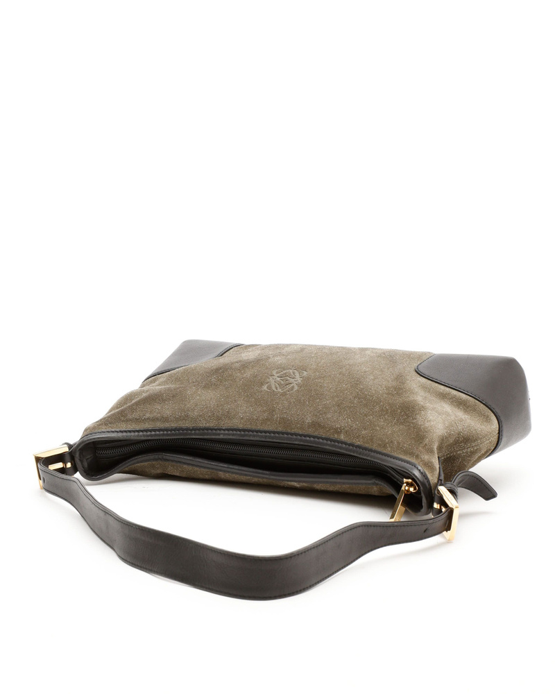 Loewe Suede Anagram Shoulder Bag