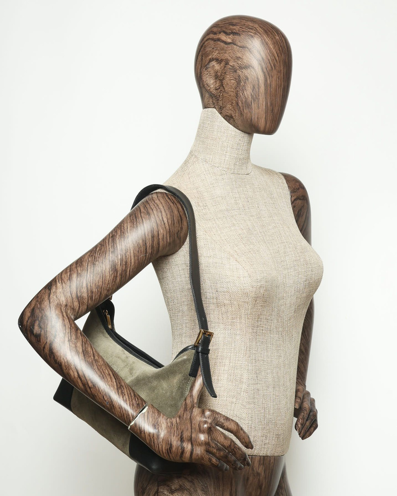 Loewe Suede Anagram Shoulder Bag