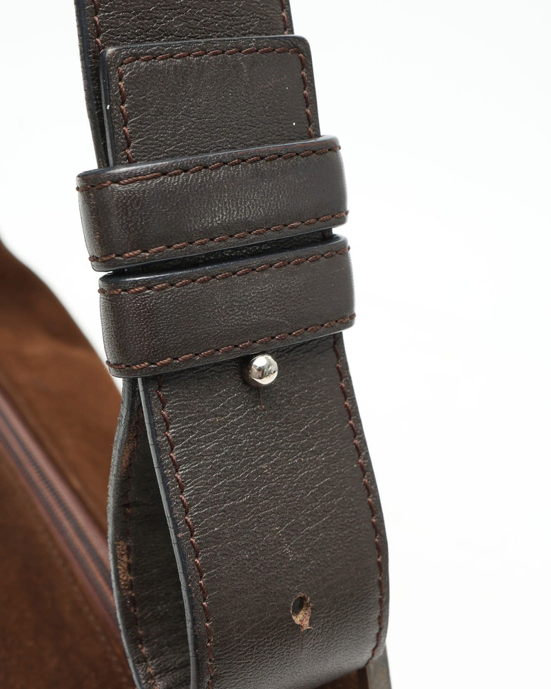 Loewe Suede Anagram Bag