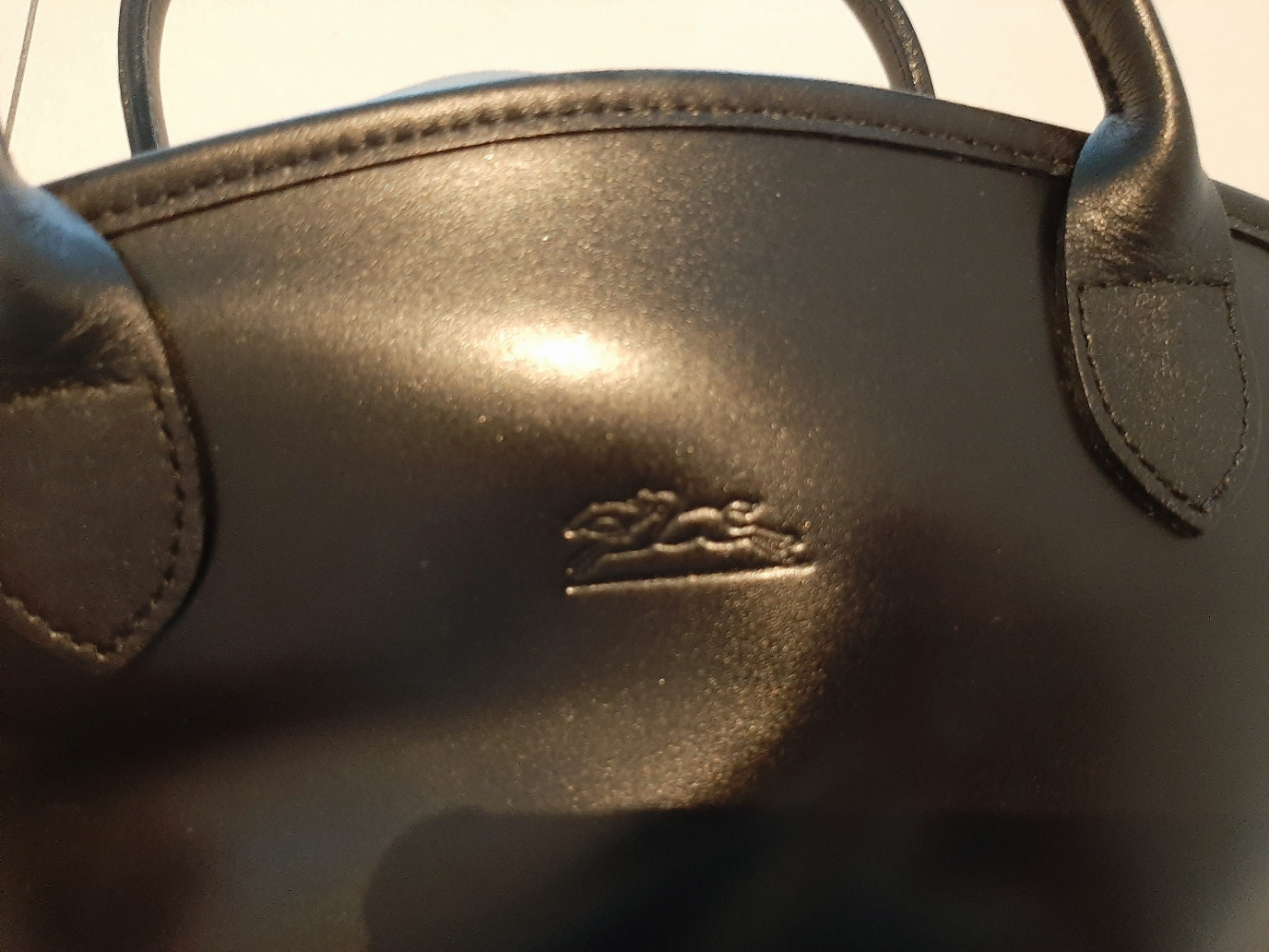 Longchamp Sac en cuir Longchamp porté main