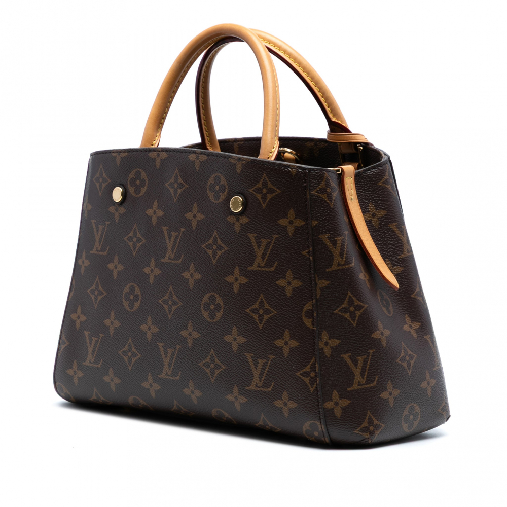 Louis Vuitton Montaigne BB Canvas Top-handle Handbag Monogram