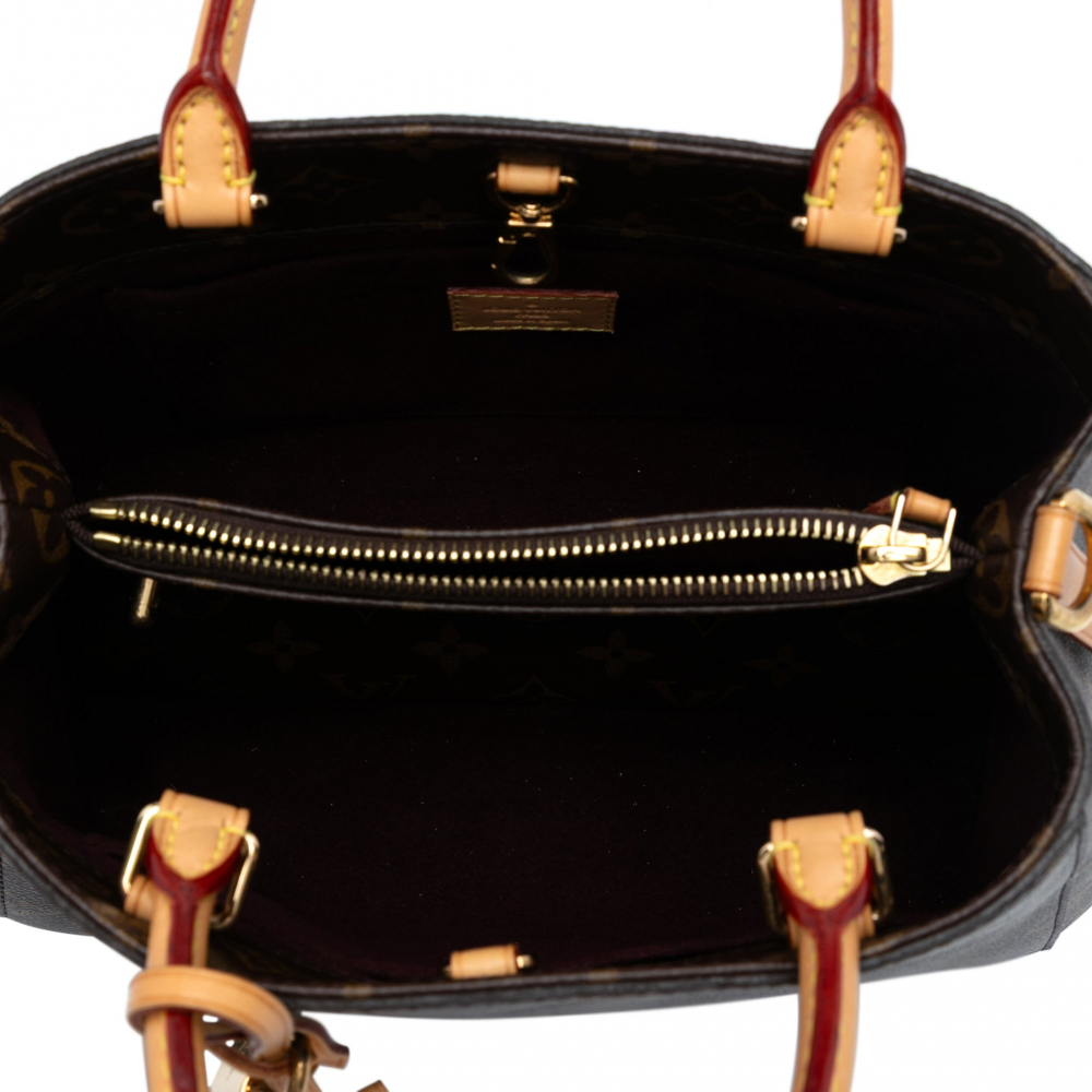 Louis Vuitton Montaigne BB Canvas Top-handle Handbag Monogram