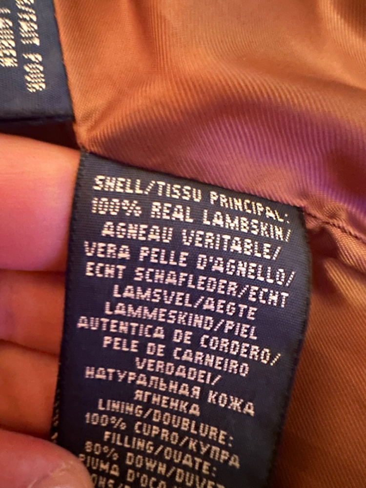 Ralph Lauren cuir agneau