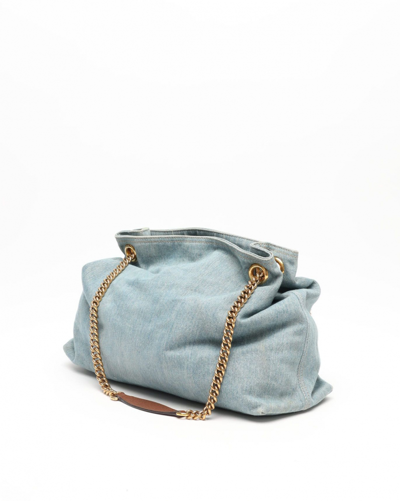 Gucci GG Soho Denim Shoulder Bag