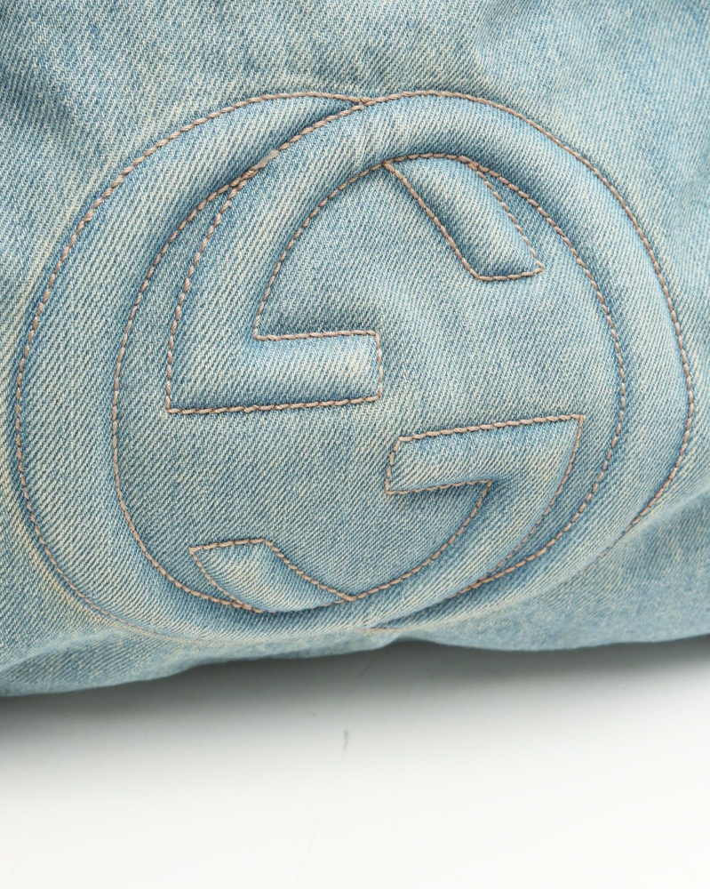 Gucci GG Soho Denim Shoulder Bag