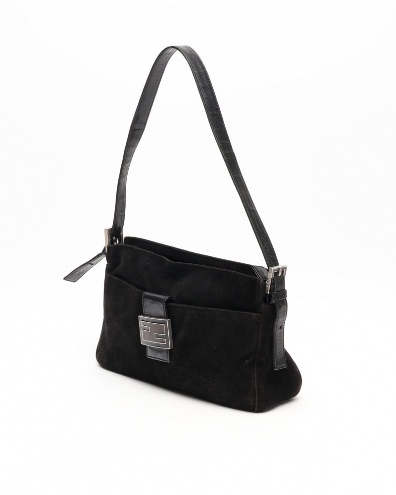 Fendi Suede Baguette Bag