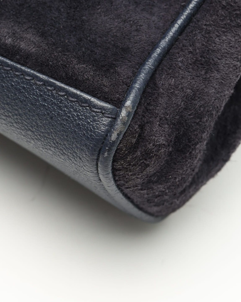 Gucci Mini Suede Bamboo Handbag