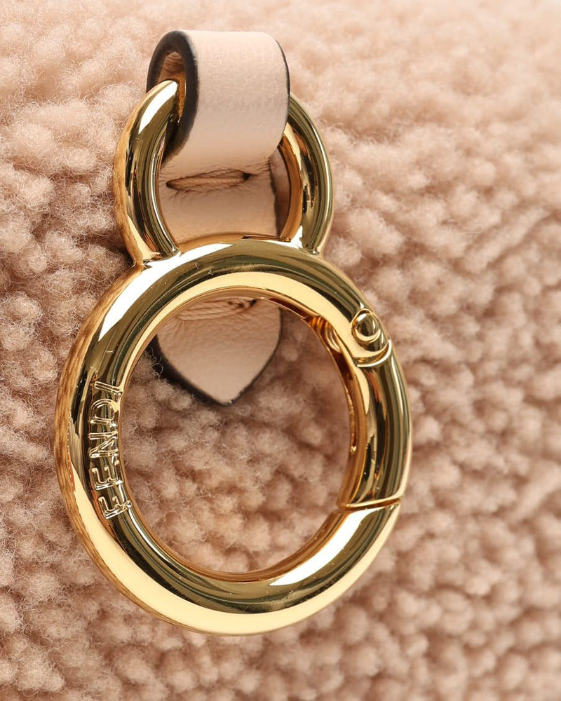Fendi Nano Shearling Baguette Bag