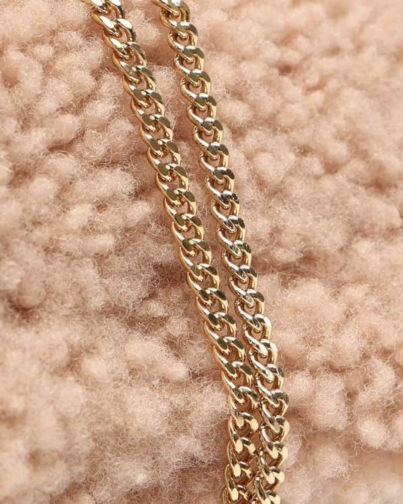 Fendi Nano Shearling Baguette Bag