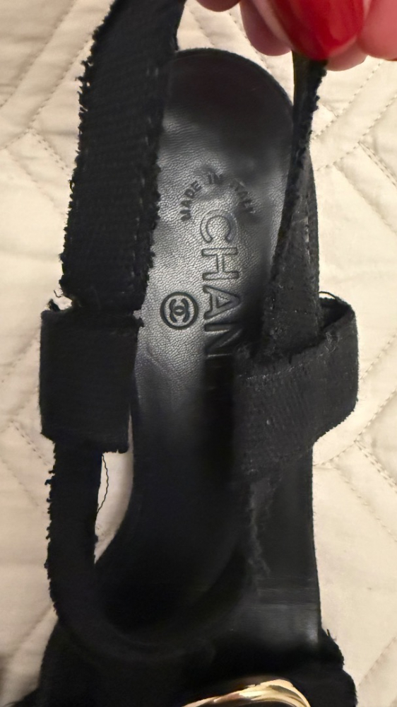 Chanel Sandales en toile