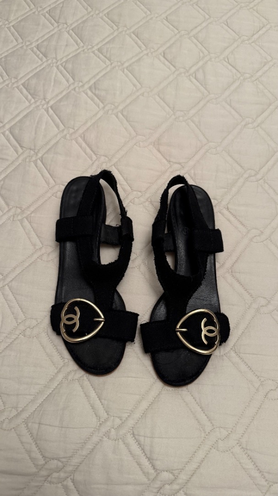 Chanel Sandales en toile