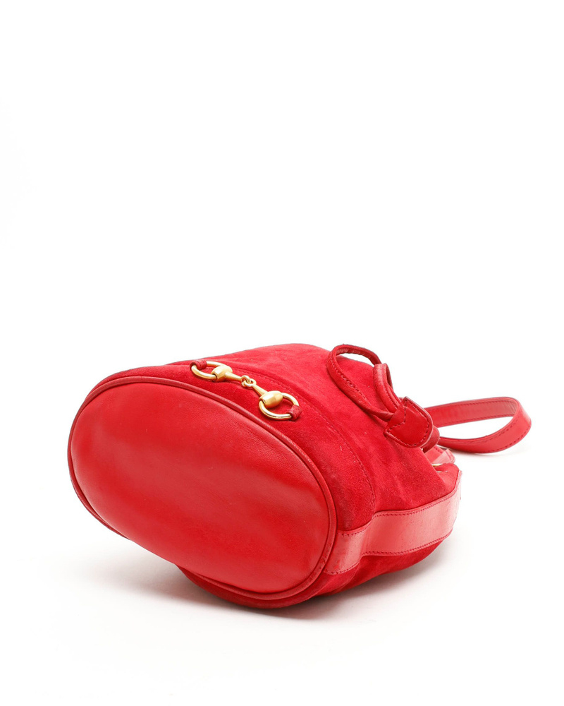 Gucci Suede Horsebit Bucket bag