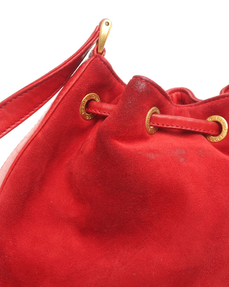 Gucci Suede Horsebit Bucket bag