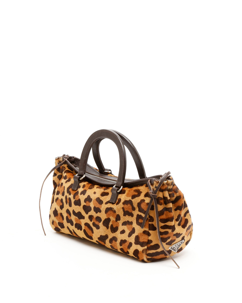 Prada Leopard Baguette Bag