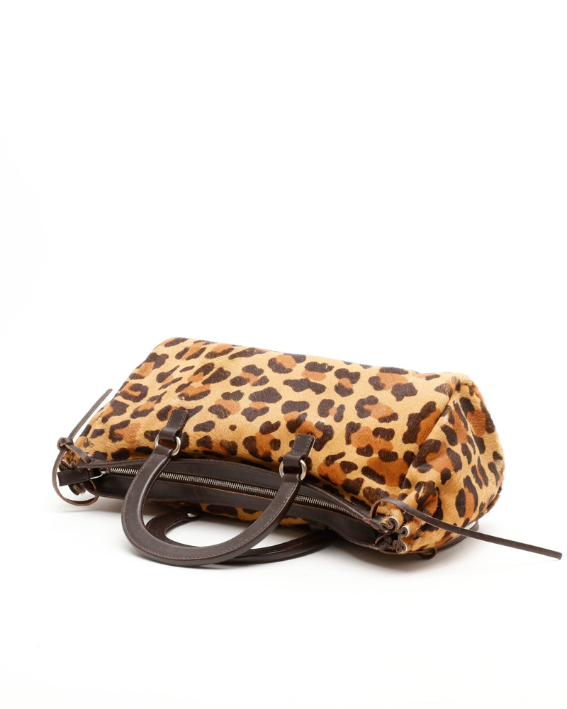 Prada Leopard Baguette Bag