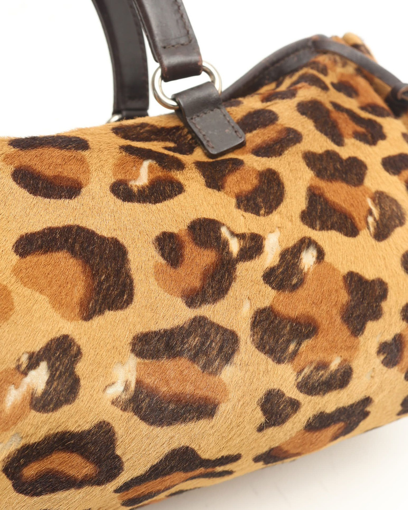 Prada Leopard Baguette Bag