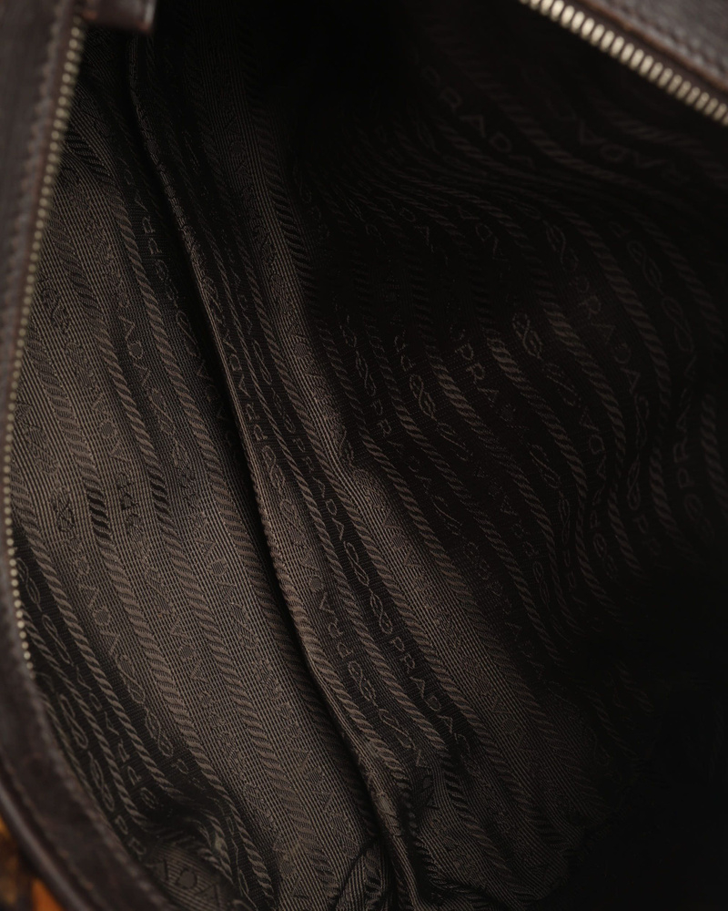 Prada Leopard Baguette Bag