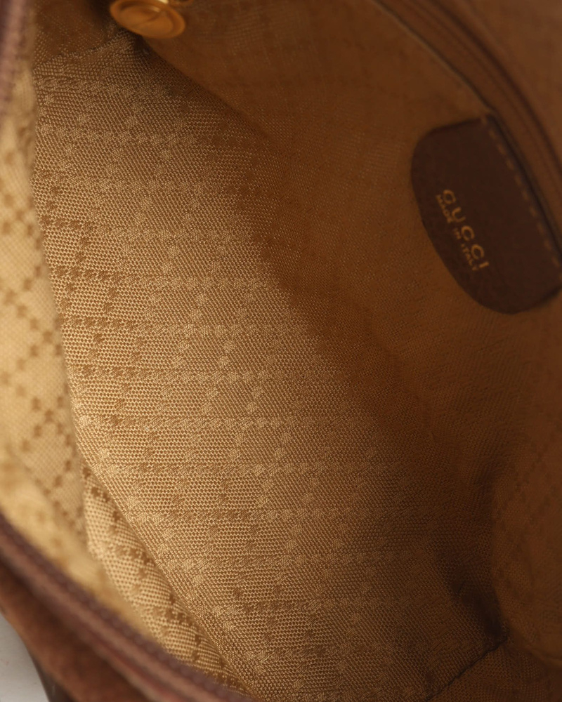 Gucci Suede Bamboo Bag