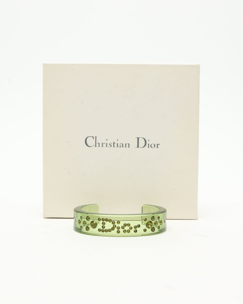 Christian Dior Rhinestone Cuff Bracelet