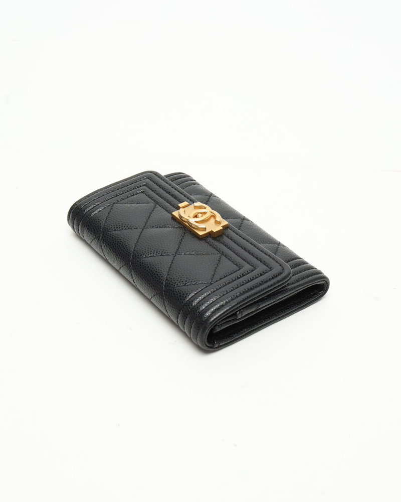 Chanel Boy Flap Card Holder