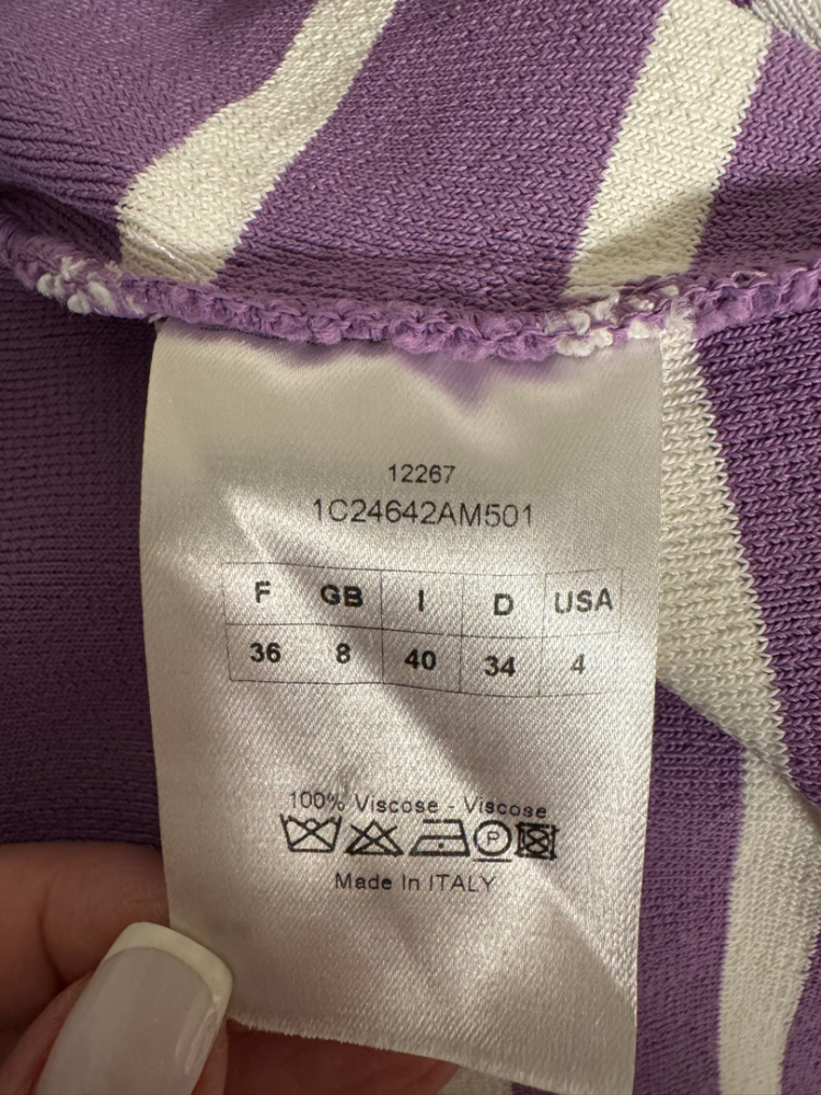 Christian Dior Gestreiftes Kleid