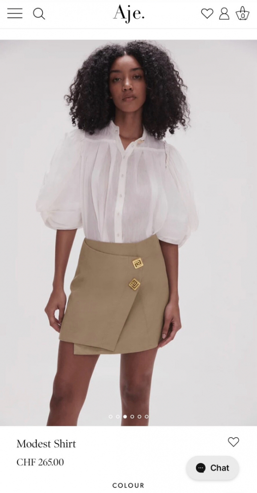 Aje Chemise à plis modeste